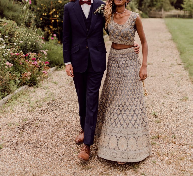 Bride & groom stand with one another during their wedding day | Joshua Gooding Photography