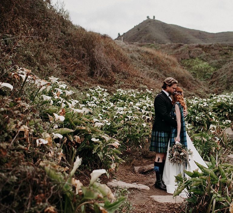 Big Sur Scottish highland wedding elopement 