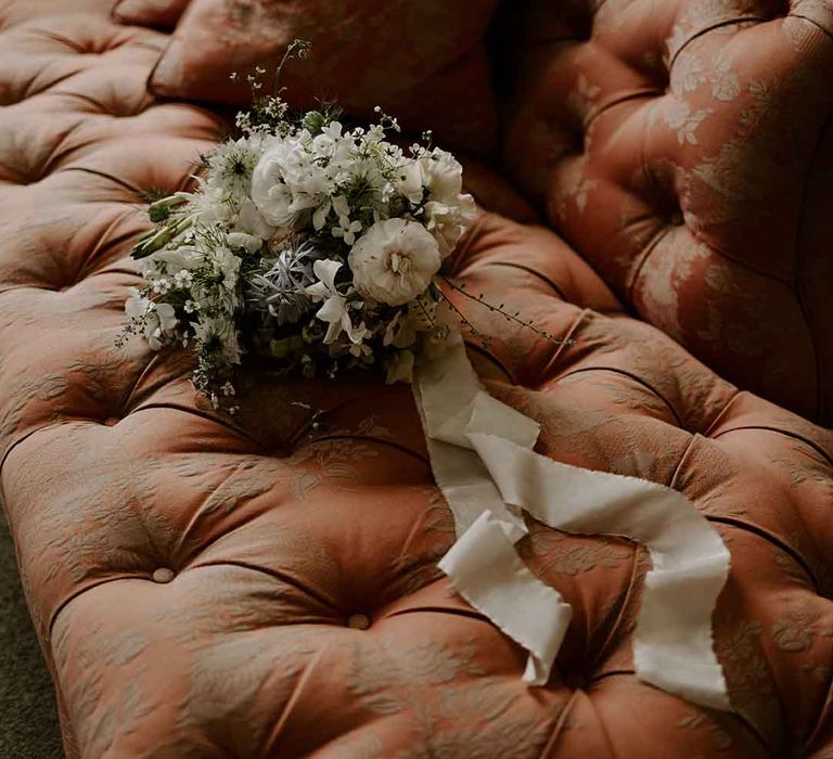 white and green wedding bouquet 