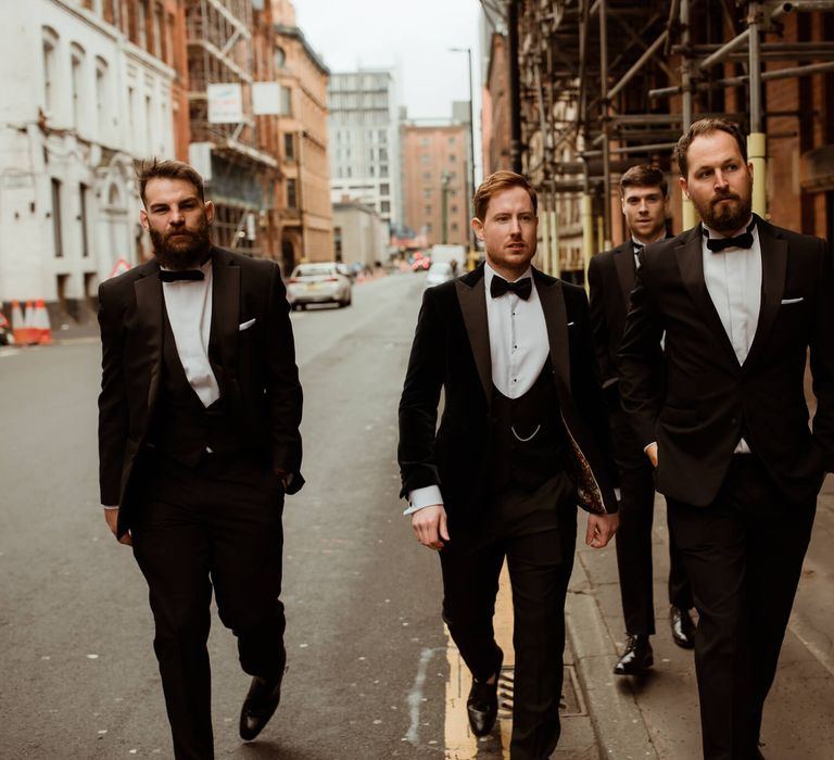 groomsmen for Manchester hall wedding