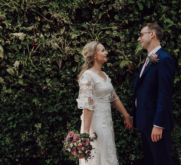 Bride and groom at London wedding