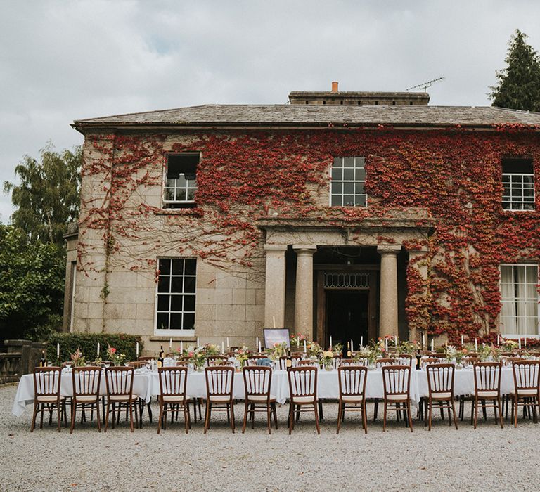 Colehayes Park country house wedding venue for LGBTQI+ wedding with outdoor ceremony and reception