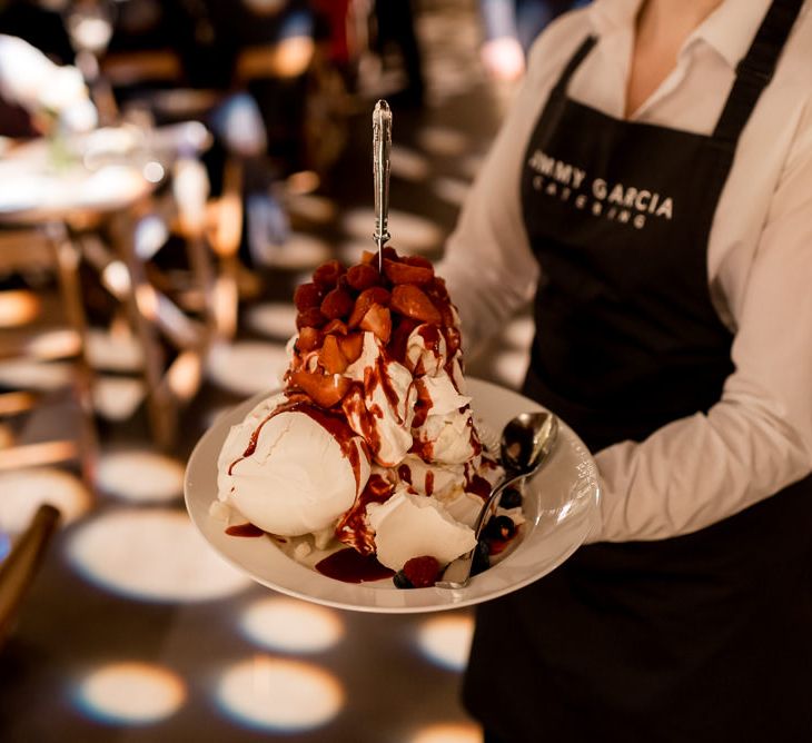 Meringue wedding dessert