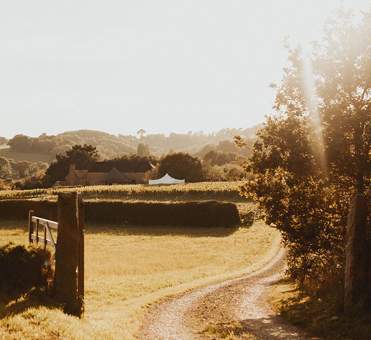 View of the Brickhouse Vineyard in Exeter