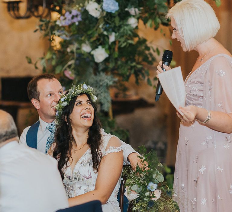 Maid of Honour wedding speech at Tithe Barn Bolton Abbey