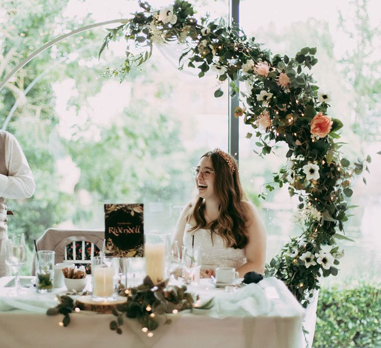 Groom reads out his wedding speech at the wedding breakfast 