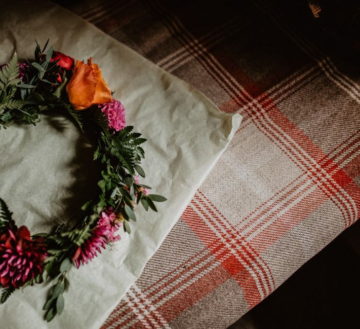 colourful flower crown