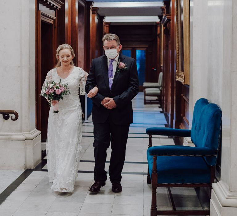 Bride and groom at London wedding