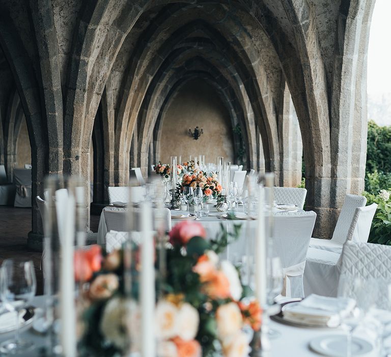 Wedding reception at Villa Cimbrone, Ravello, Italy