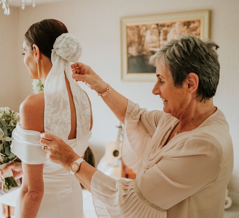 Bridal bun with veil from Grace Loves Lace