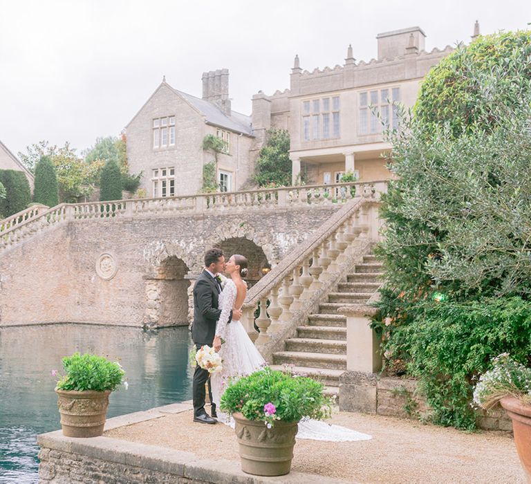 Classic and luxurious Euridge Manor wedding with a black tie dress code 