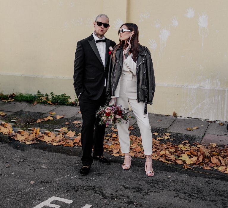 Alternative bride and groom at Brighton micro wedding by Epic Love Story 