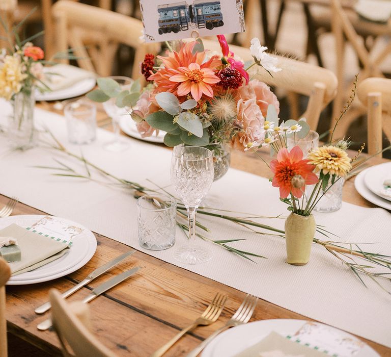 Wedding table names named after the destinations the couple will be visiting on their honeymoon 