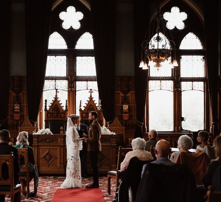 Socially distanced ceremony at Chester Town Hall