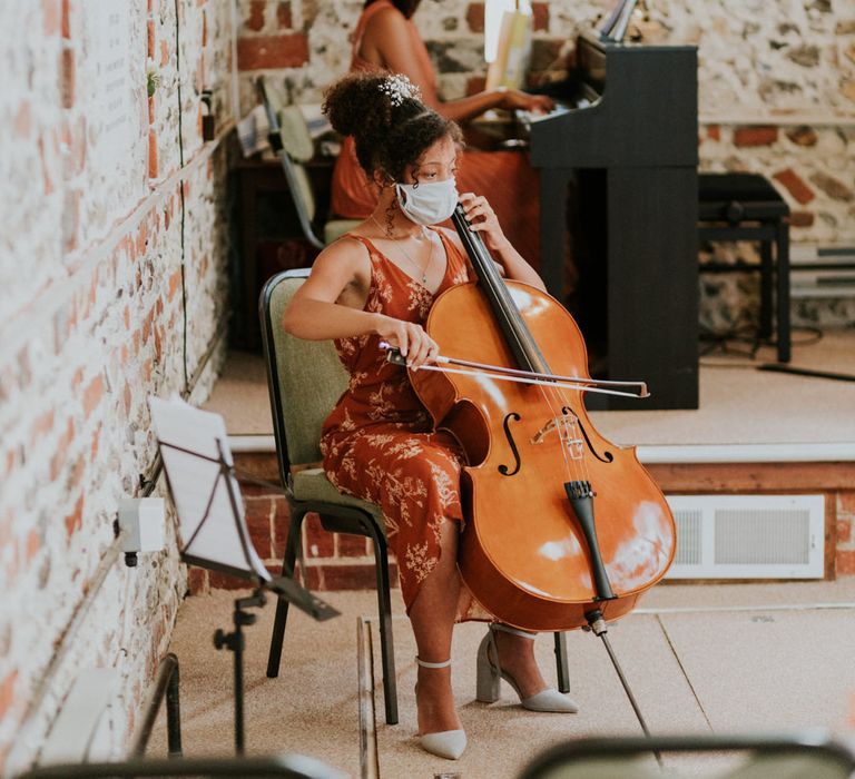 Musician at wedding ceremony 