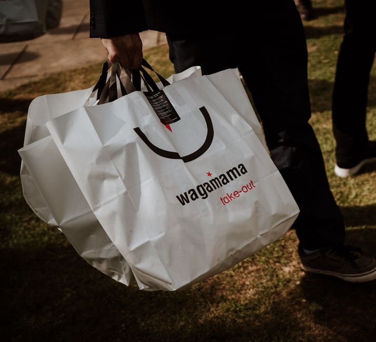 Wagamama take out for home garden party 