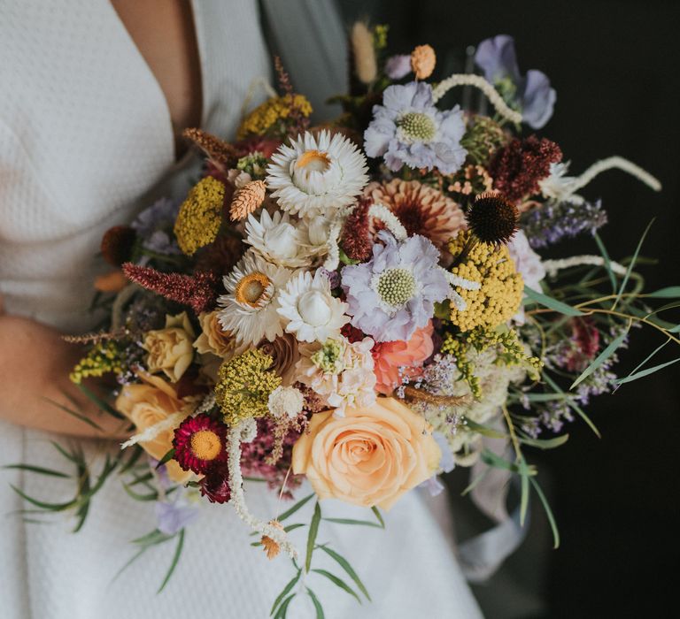 Pastel wedding bouquet for bride