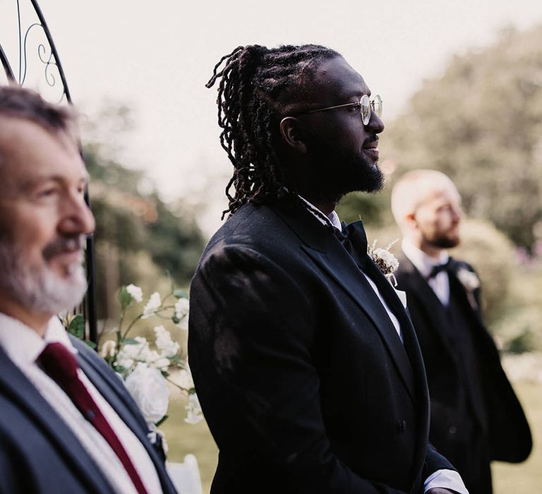 Groom on his wedding day