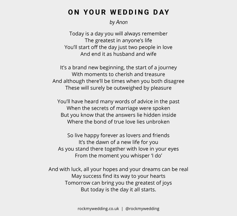 On Your Wedding Day