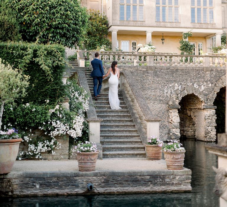 Euridge Manor country house wedding venue with water feature 