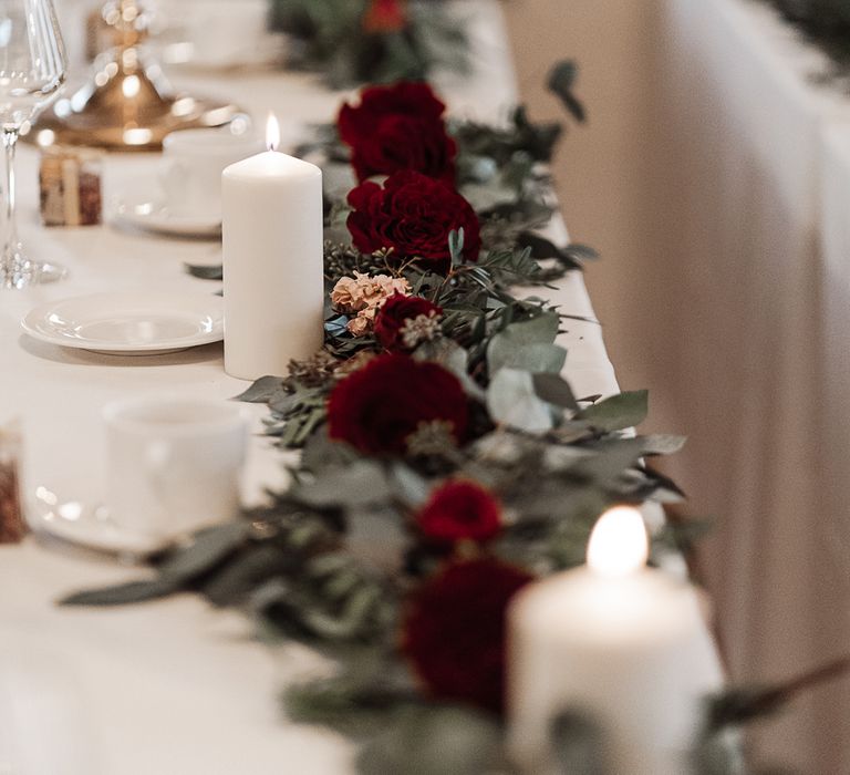 Banqueting table decor 