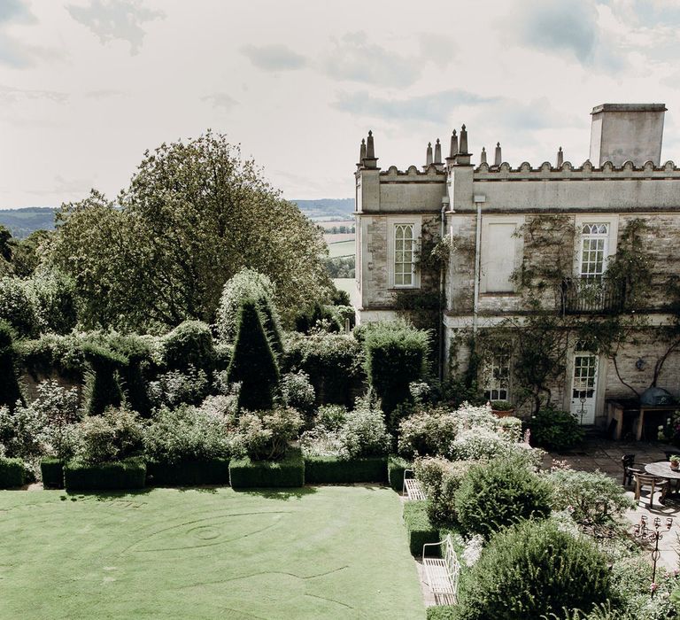 Grounds at Eurdige Manor wedding 