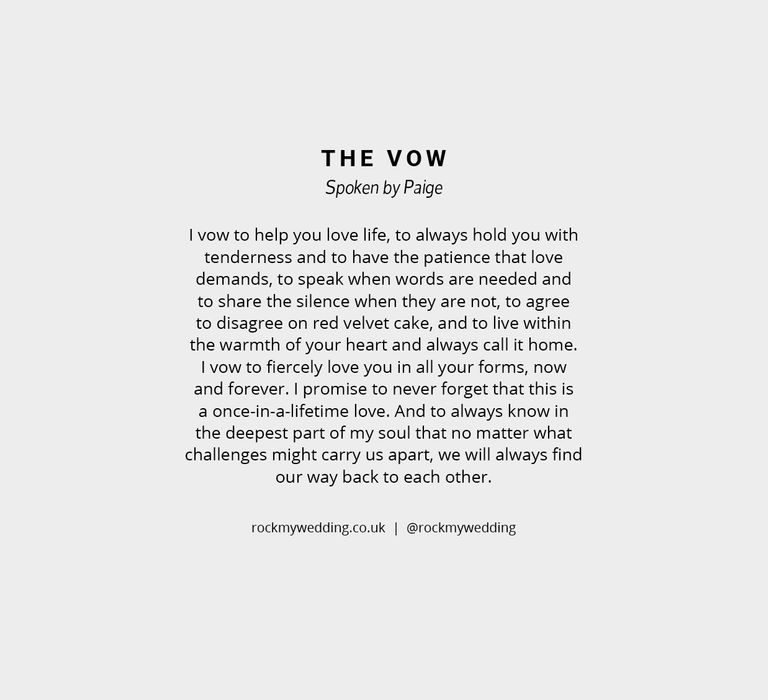 The Vow | Wedding Readings From Movies/TV Shows