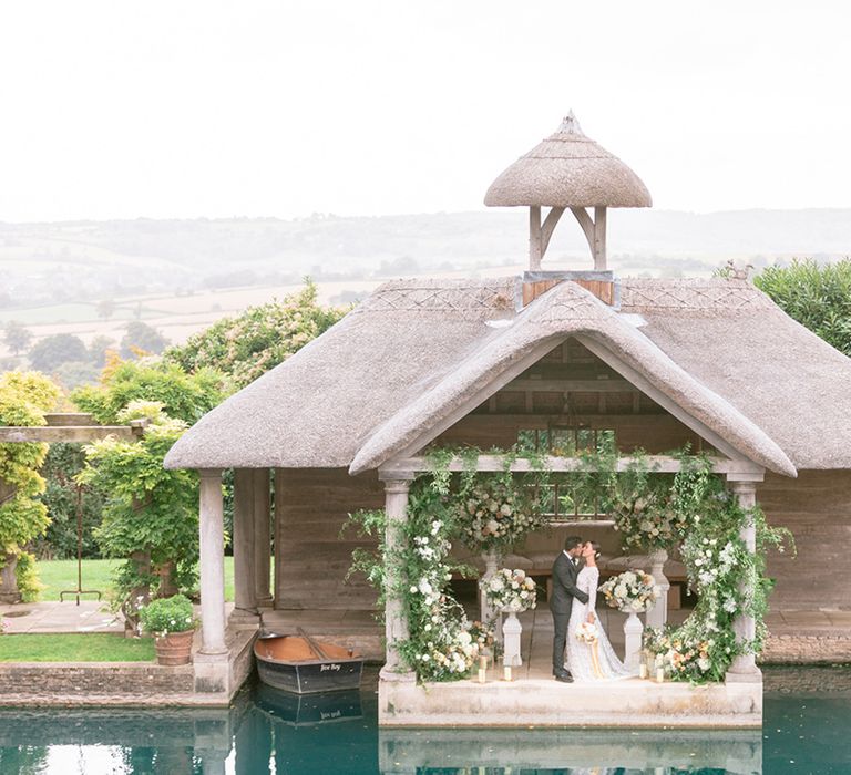 Euridge Manor boat house outdoor wedding area 