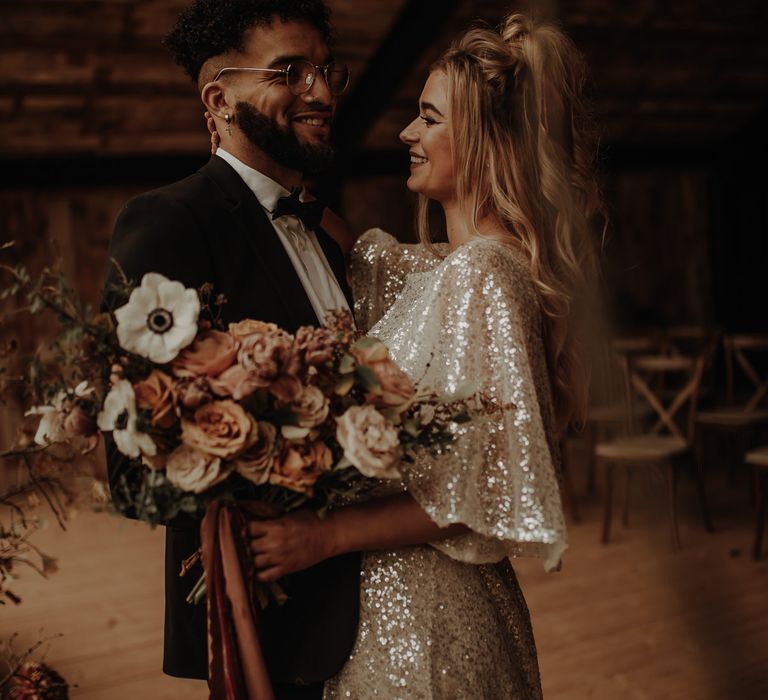 Bride and groom portrait by Esme Whiteside Photography 