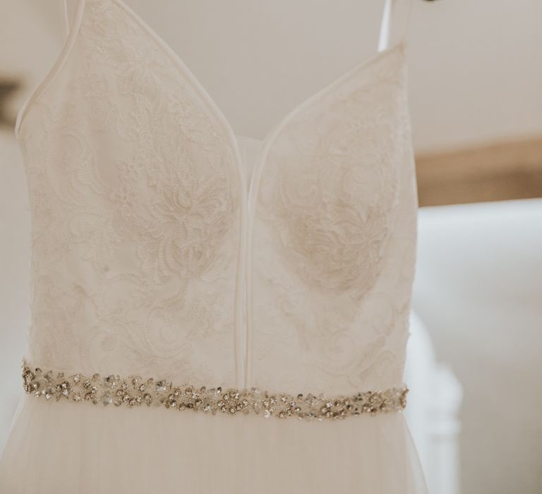 Sequin Wedding Dress detail