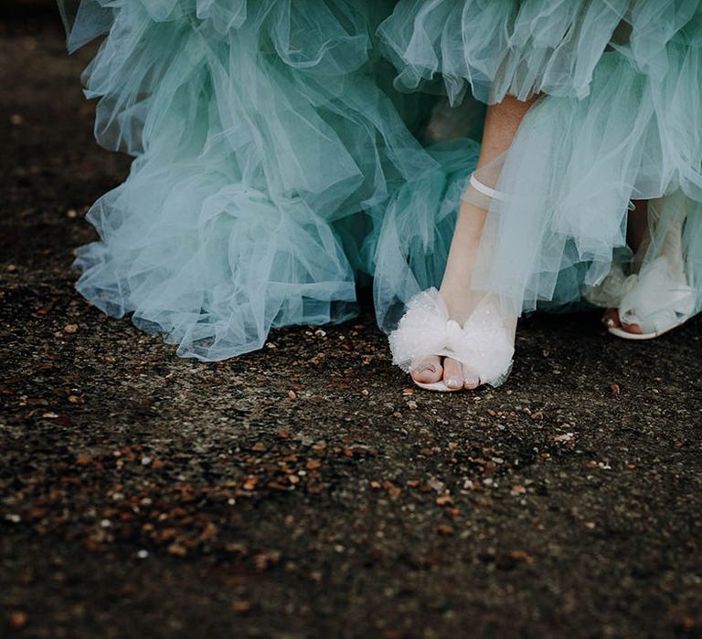 Charlotte Mills wedding shoes with bow front detail 