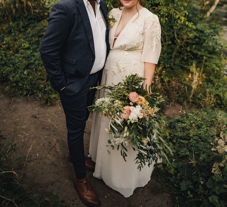 bride and groom portrait by The Chamberlains 