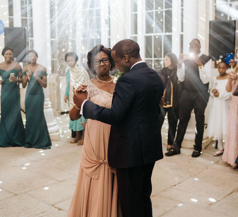 Groom and Mother of the Groom first dance at Syon Park 