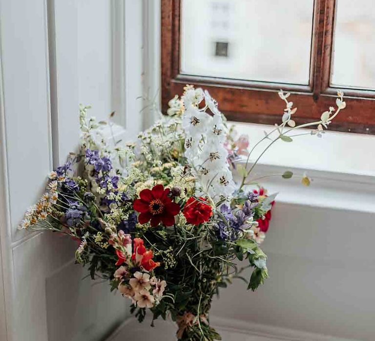 Wildflower wedding bouquet for bride