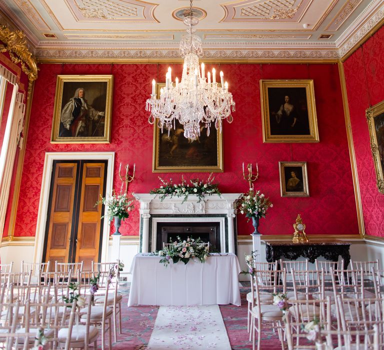 Grand room for Ragley Hall wedding