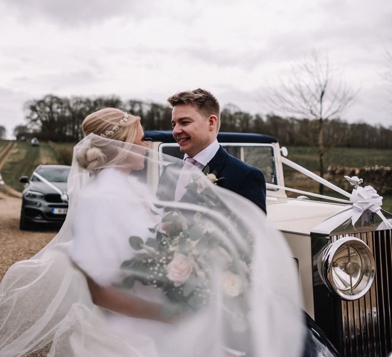 Vintage wedding car wedding