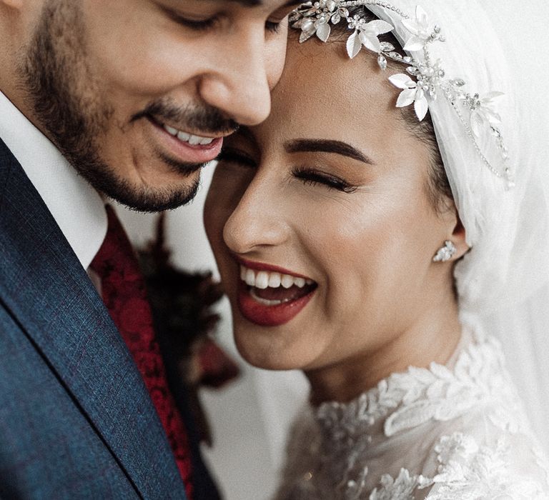 Intimate wedding portrait by Emma Ryan Photography at Islamic Wedding