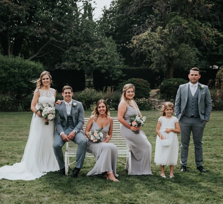 Wedding party portrait by Natalie J Weddings