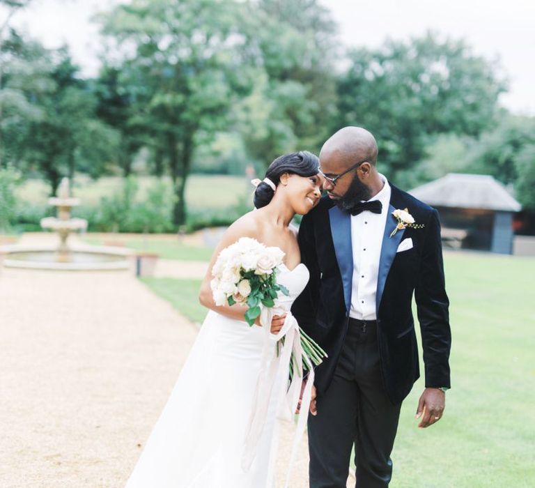 Black bride and groom couples shot