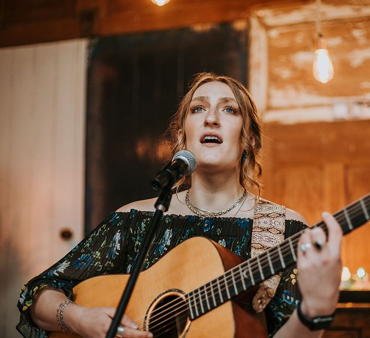 Wedding entertainment singer and guitarist at new Lake District wedding venue 