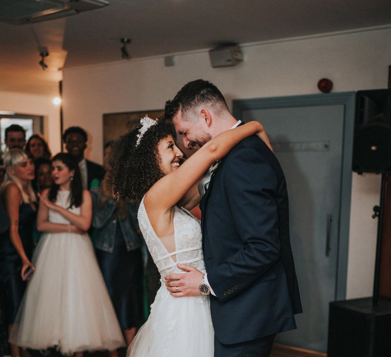 Bride & groom during their first dance 