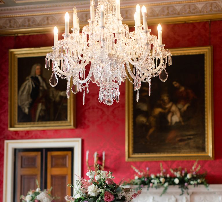 Floral bouquets stand in the middle of table for modern and traditional styling