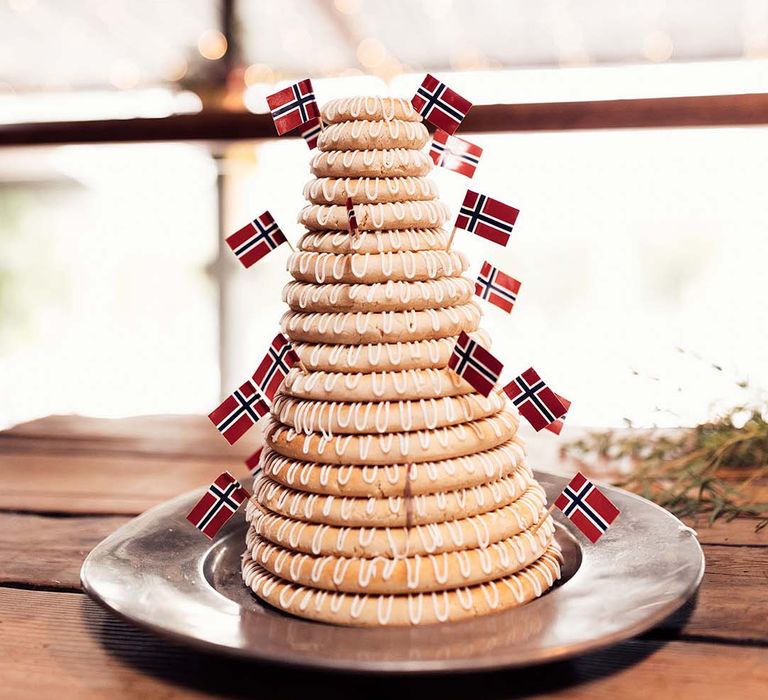 Traditional Norwegian kransekake