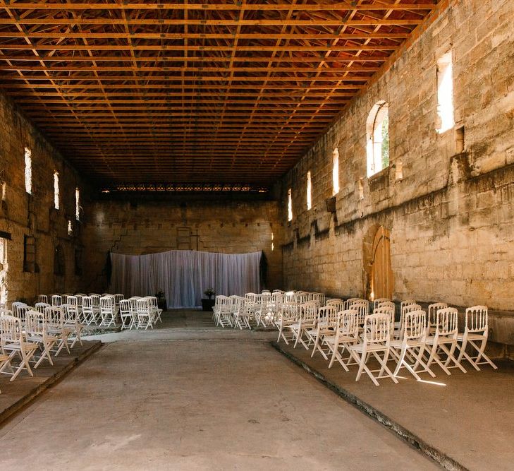 Rustic wedding at Bordeaux wedding venue