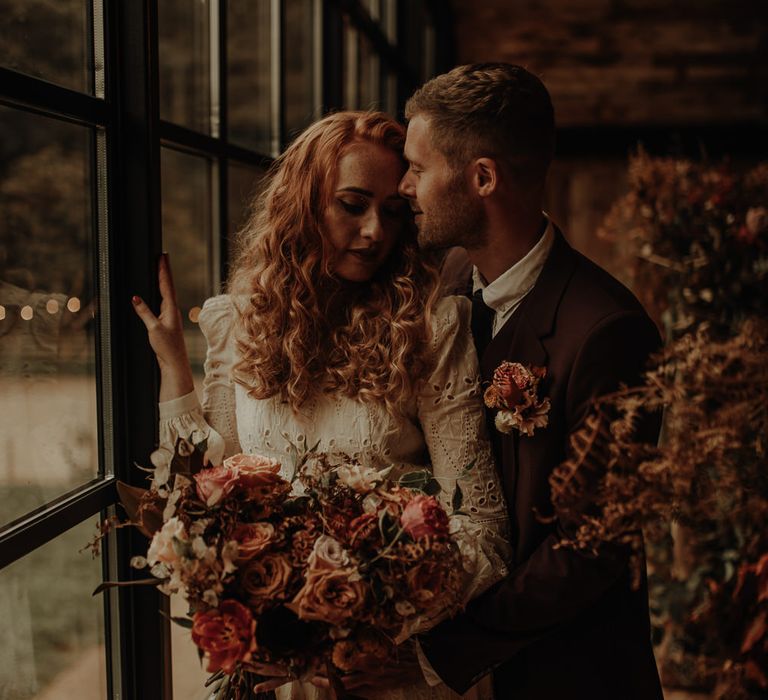 Intimate bride and groom portrait by Esme Whiteside Photography