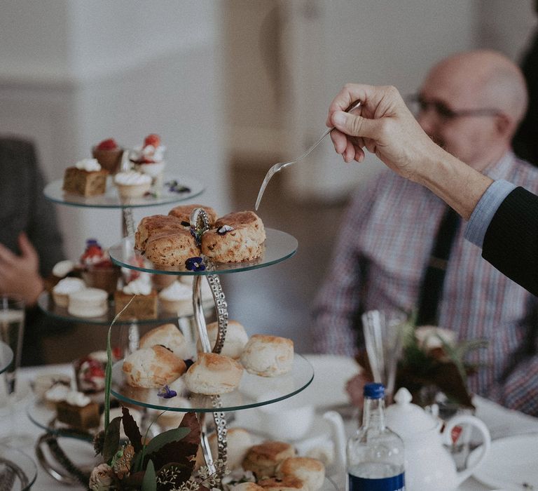 Afternoon tea wedding meal 