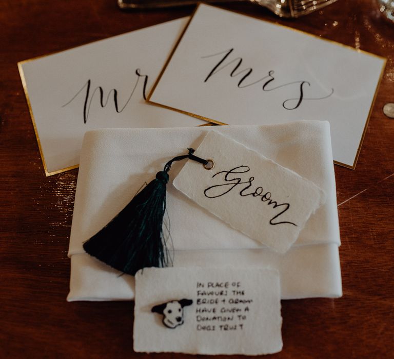 DIY wedding stationery suite and calligraphy