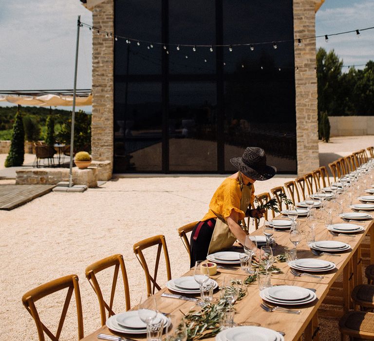 Croatian villa complete with fairy lights 