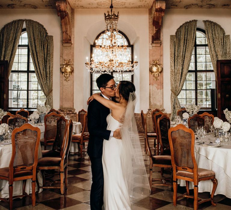 Luxury wedding reception at a castle in Salzburg, Austria 