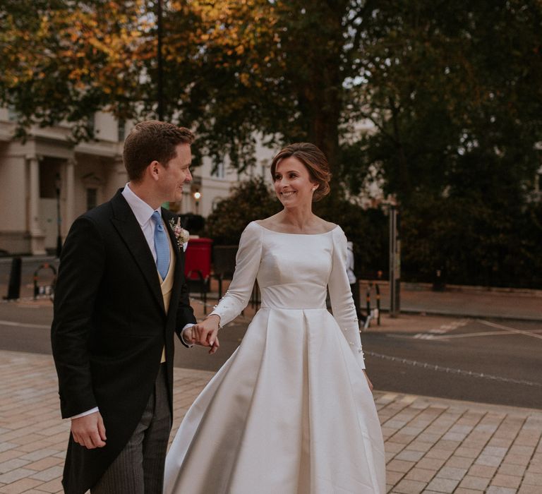 Bride and groom wedding day photography at Royal Automobile Club wedding 